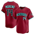 Arizona Diamondbacks #14 Gabriel Moreno Player Red BFRAILEY Limited Home Game Stitched Jerseys