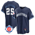 Chicago Cubs #25 Moises Ballesteros Player Navy BFRAILEY 150th Anniversary City Connect Home Game Stitched Jerseys