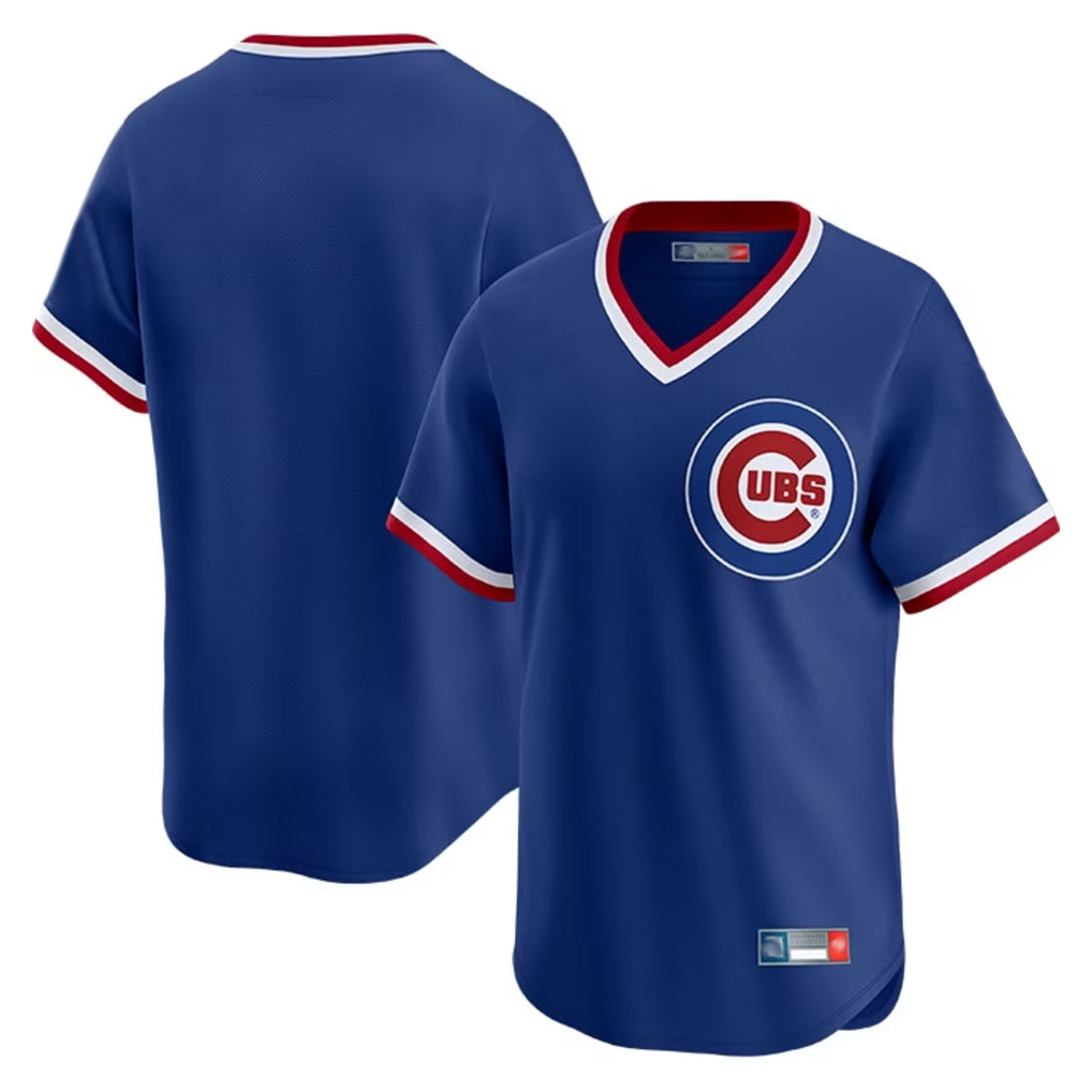 Chicago Cubs Royal BFRAILEY T-shirt Cooperstown Collection Limited Blank Player Stitched Jerseys