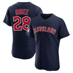 Cleveland Guardians #28 Tanner Bibee Player Navy BFRAILEY Limited Elite Home Stitched Jerseys