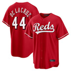 Cincinnati Reds #44 Elly De La Cruz Player Red BFRAILEY Home Game Stitched Jerseys