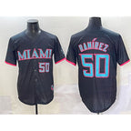 Miami Marlins #50 Agust¨ªn Ram¨ªrez Black BFRAILEY 2025 City Connect Limited Stitched Jersey