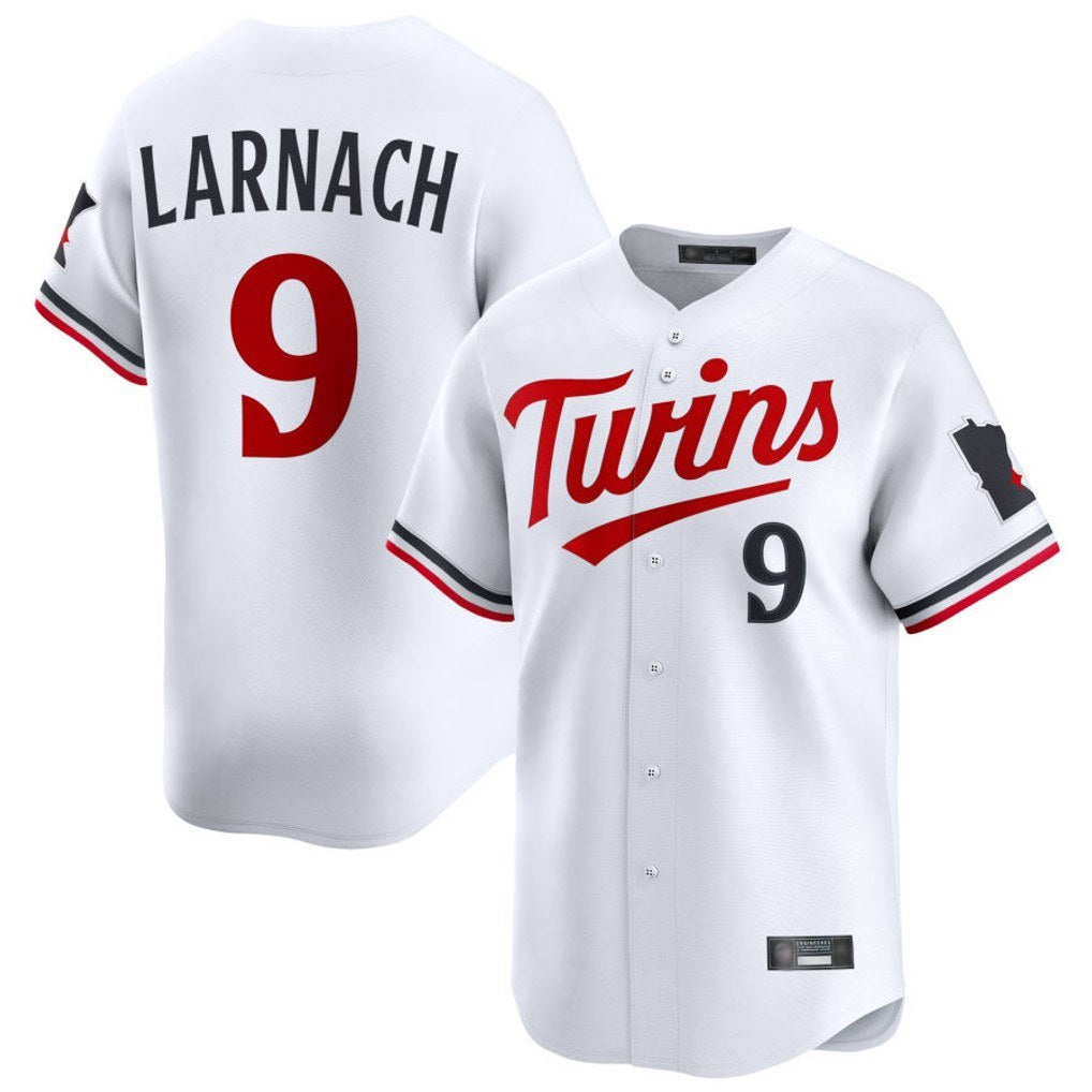 Minnesota Twins #9 Trevor Larnach Player White BFRAILEYHome Limited Stitched Jerseys