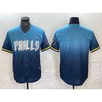 Philadelphia Phillies Blank Blue BFRAILEY 2024 City Connect Limited Stitched Jersey