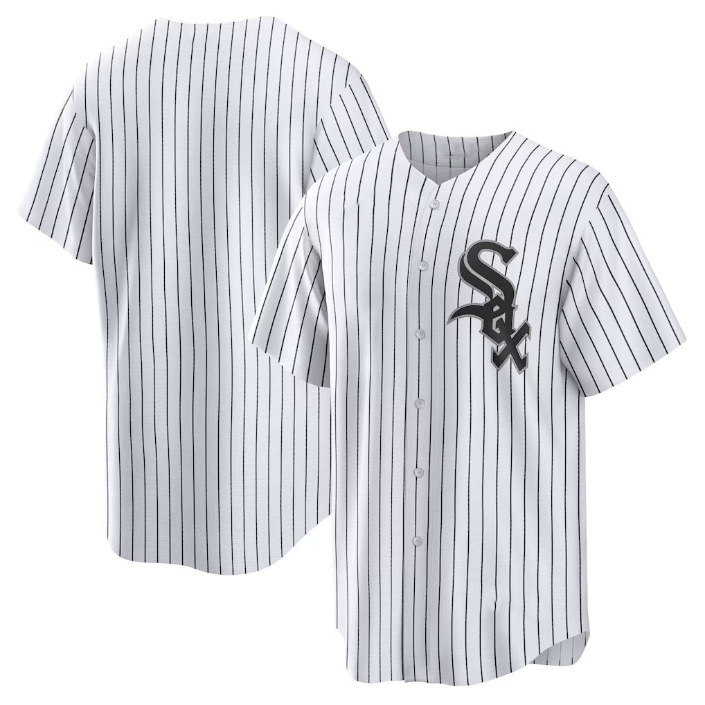 Chicago White Sox White BFRAILEY Home Replica Team Jersey_1