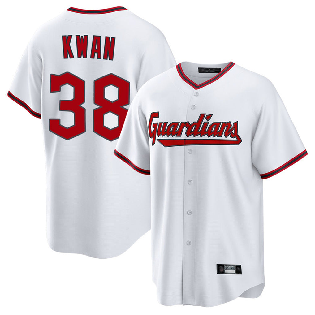 Cleveland Guardians #38 Steven Kwan Player White BFRAILEY Game Home Stitched Jerseys