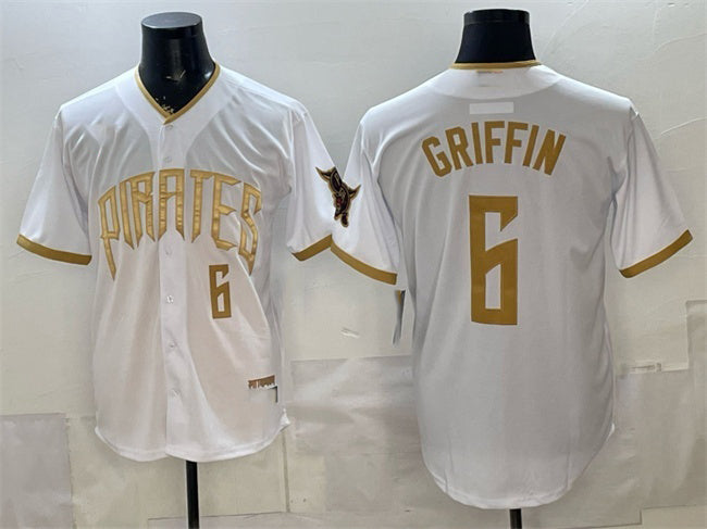 Pittsburgh Pirates #6 Konnor Griffin White BFRAILEY 2026 City Connect Stadium Stitched Jersey