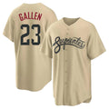 Arizona Diamondbacks #23 Zac Gallen Player Tan BFRAILEY City Connect Home Game Stitched Jerseys