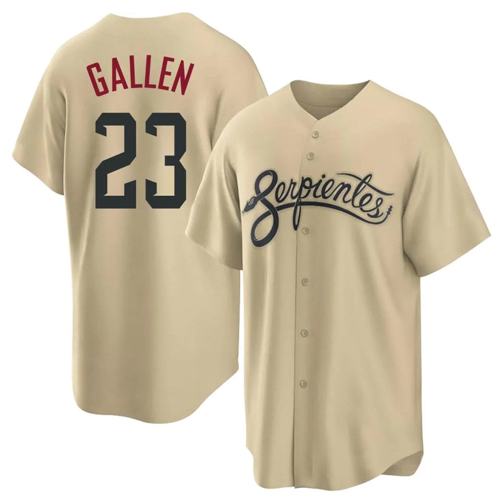 Arizona Diamondbacks #23 Zac Gallen Player Tan BFRAILEY City Connect Home Game Stitched Jerseys