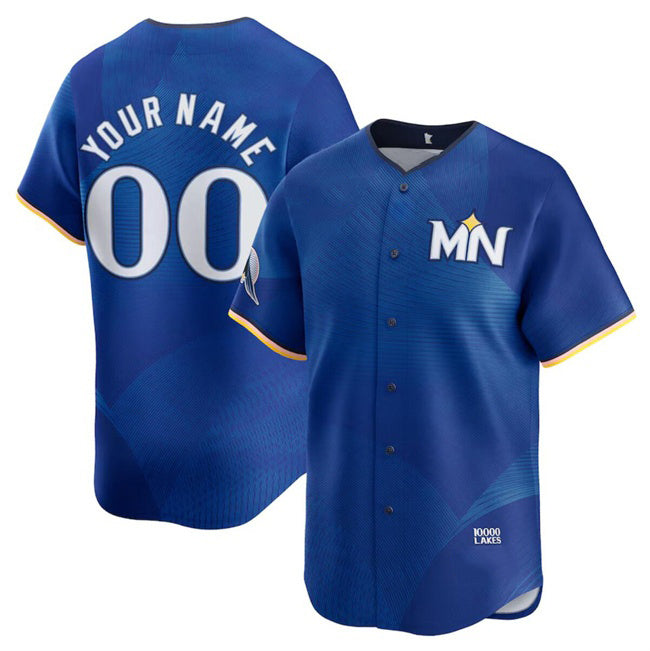 Custom Minnesota Twins Active Player Royal BFRAILEY 22024 City Connect Limited Stitched Jersey