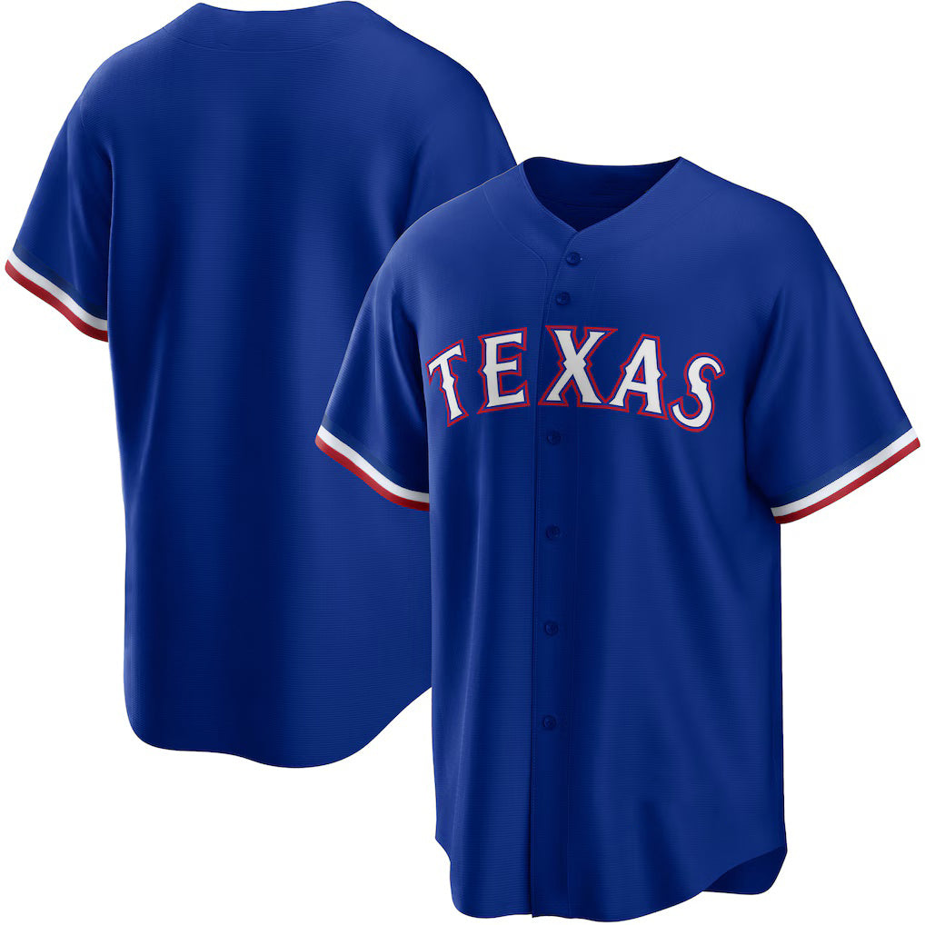 Texas Rangers Royal BFRAILEY Alternate Replica Team Logo Jersey