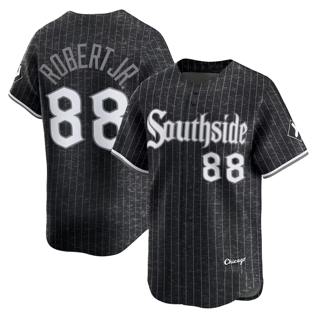 Chicago White Sox #88 Luis Robert Jr. Black BFRAILEY City Connect Limited Player Jersey