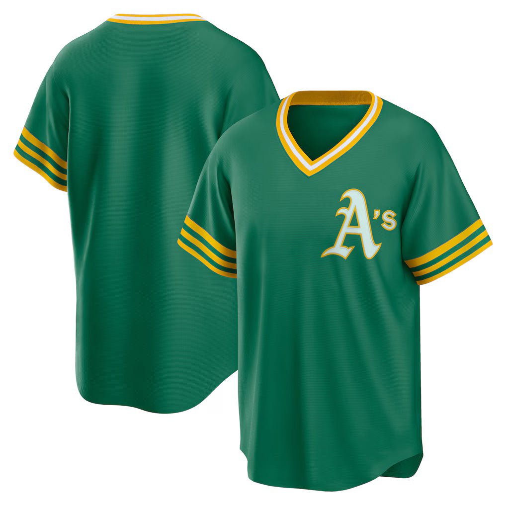 Oakland Athletics Kelly Green BFRAILEY Road Cooperstown Collection Team Jersey