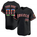 Custom Los Angeles Angels Mexico Vapor Premier Limited Jersey ¨C Black BFRAILEY