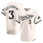 Minnesota Twins #3 Harmon Killebrew Player Cream BFRAILEYHome Limited Stitched Jerseys