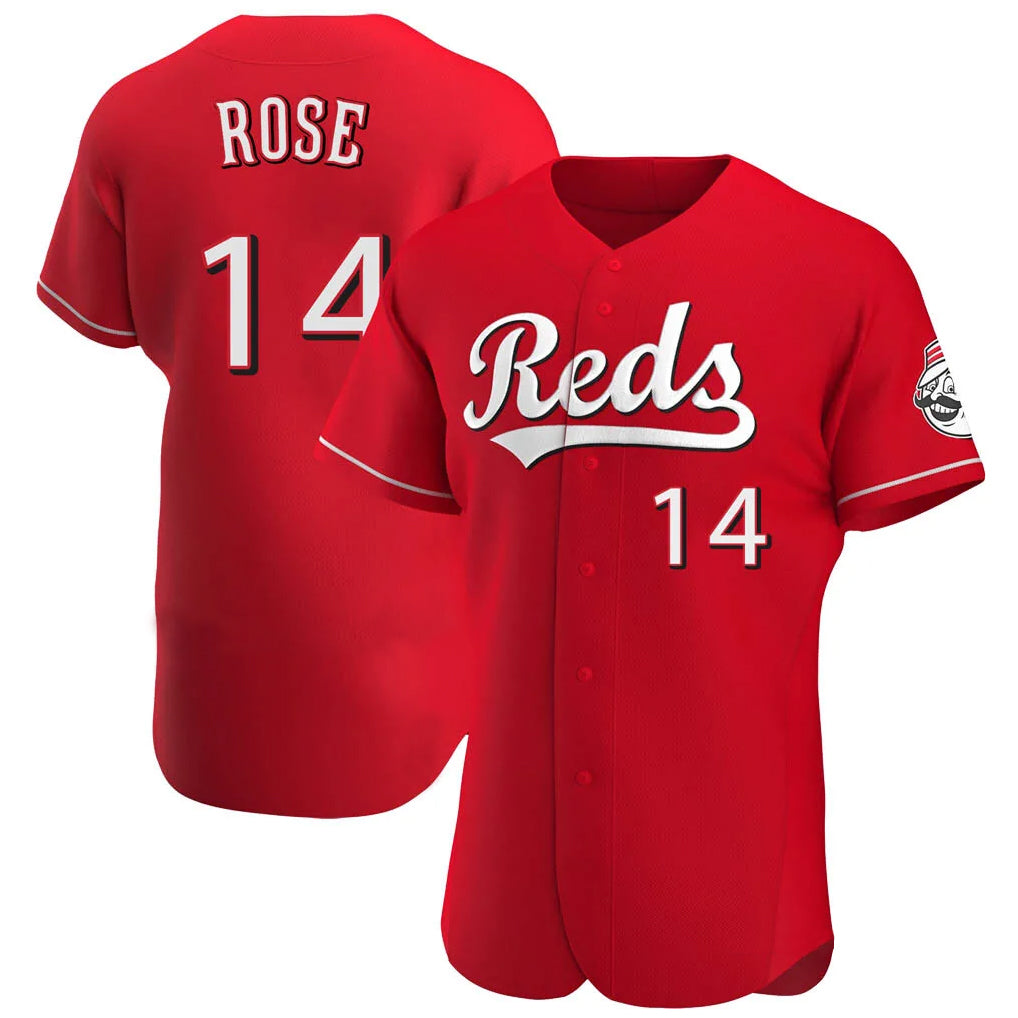 Cincinnati Reds #14 Pete Rose Player Red BFRAILEY Limited Elite Home Stitched Jerseys
