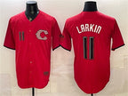 Cincinnati Reds #11 Barry Larkin Red BFRAILEY 2026 City Connect Stadium Stitched Jersey