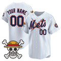 Custom New York Mets x One Piece White BFRAILEY Vapor Premier Limited Jersey - Stitched