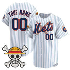 Custom New York Mets x One Piece White BFRAILEY Vapor Premier Limited Jersey - Stitched