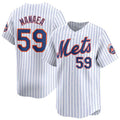New York Mets #59 Sean Manaea White BFRAILEY 2024 Home Limited Stitched Jersey
