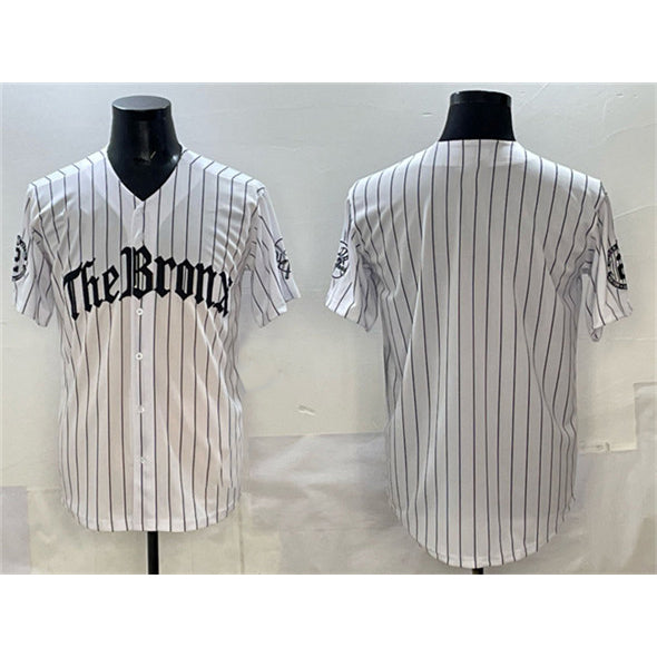 New York Yankees Blank White BFRAILEY Pinstripe 'Gothic Legacy Edition' Vapor Premier Limited Stitched Jersey
