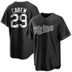 Minnesota Twins #29 Rod Carew Player Black BFRAILEYHome Game Stitched Jerseys