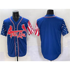 St. Louis Cardinals Blank Royal BFRAILEY Independence Day Vapor Premier Limited Stitched Jersey