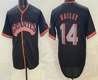 San Francisco Giants #14 Patrick Bailey Black BFRAILEY 2026 Alternate Stadium Stitched Jersey