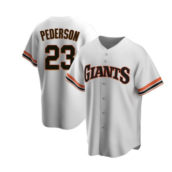 San Francisco Giants #23 Joc Pederson White BFRAILEY Cool Base Stitched Jersey