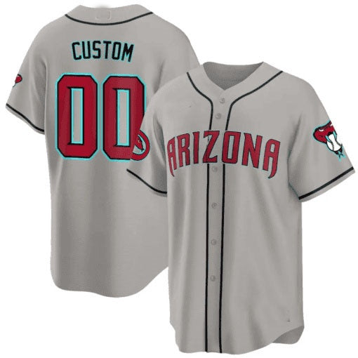 Custom Arizona Diamondbacks 2024 Cool Base Jersey ¨C Gray BFRAILEY