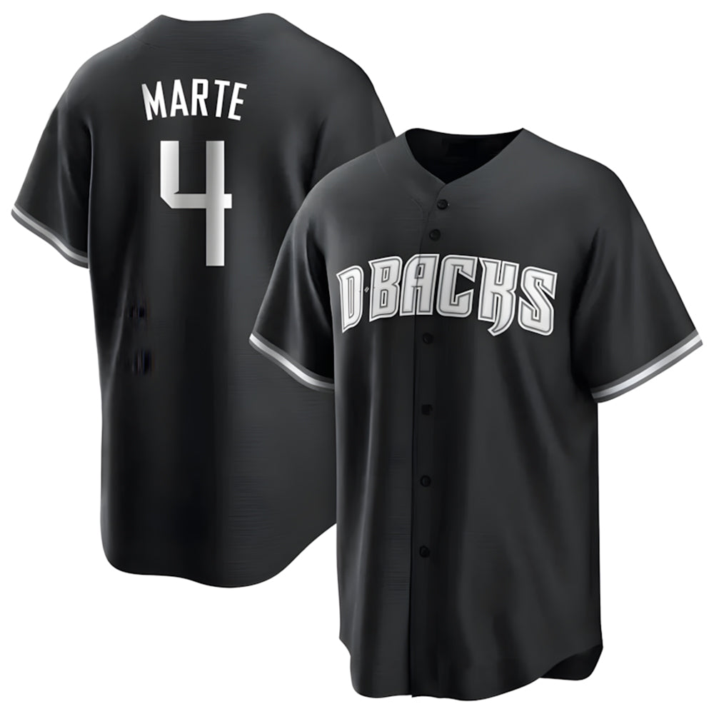 Arizona Diamondbacks #4 Ketel Marte Player Player Black BFRAILEY Game Home Stitched Jerseys