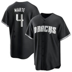 Arizona Diamondbacks #4 Ketel Marte Player Player Black BFRAILEY Game Home Stitched Jerseys
