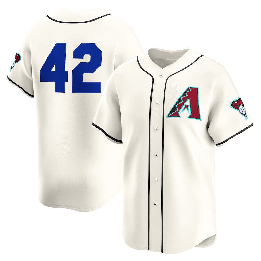 Arizona Diamondbacks #42 Jackie Robinson Cream BFRAILEY Home 2025  Day Limited Jersey