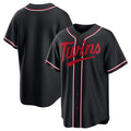 Minnesota Twins Blank Black BFRAILEY Out Stitched Jersey