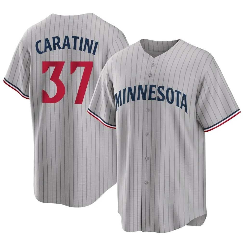 Minnesota Twins #37 Victor Caratini Player Gray BFRAILEYGame Limited Home Stitched Jerseys