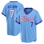 Atlanta Braves #7 Ha-Seong Kim Powder Blue BFRAILEY 2026 City Connect Stadium Jersey