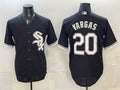 Chicago White Sox #20 Miguel Vargas Black BFRAILEY Stitched Jersey
