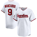 Cleveland Guardians #9 Kyle Manzardo White BFRAILEY Home Limited Stitched Jersey