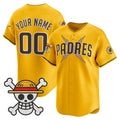 Custom San Diego Padres x One Piece Gold BFRAILEY Vapor Premier Limited Jersey - Stitched