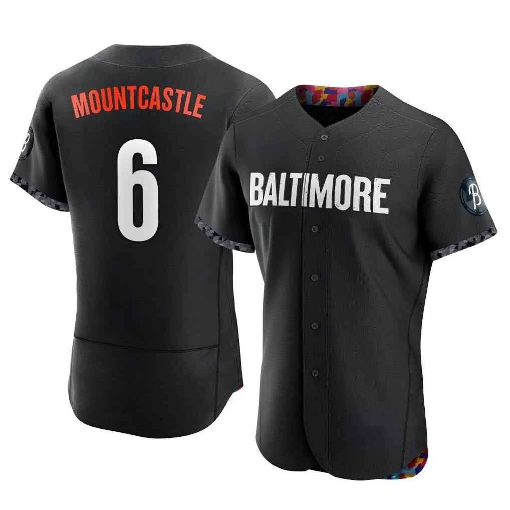 Baltimore Orioles #6 Ryan Mountcastle Player Black BFRAILEY City Connect Limited Elite Home Game Stitched Jerseys
