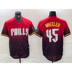 Philadelphia Phillies #45 Zack Wheeler Red BFRAILEY 2024 City Cool Base Jersey