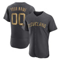Custom Cleveland Guardians Active Player Gray BFRAILEY Alternate Limited Stitched Jersey