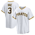 Pittsburgh Pirates #3 Ji-Hwan Bae White BFRAILEY Replica Player Jersey