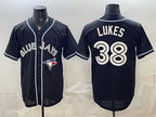 Toronto Blue Jays #38 Nathan Lukes 2026 Fashion Replica Black BFRAILEY Out Stitched Jersey