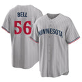 Minnesota Twins #56 Josh Bell Player Gray BFRAILEYGame Limited Home Stitched Jerseys