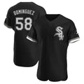 Chicago White Sox #58 Seranthony Dominguez Player Black BFRAILEY Limited Elite Home Stitched Jerseys