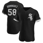 Chicago White Sox #58 Seranthony Dominguez Player Black BFRAILEY Limited Elite Home Stitched Jerseys