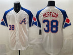 Atlanta Braves #38 Guillermo Heredia White BFRAILEY 2023 City Connect Cool Base Stitched Jersey