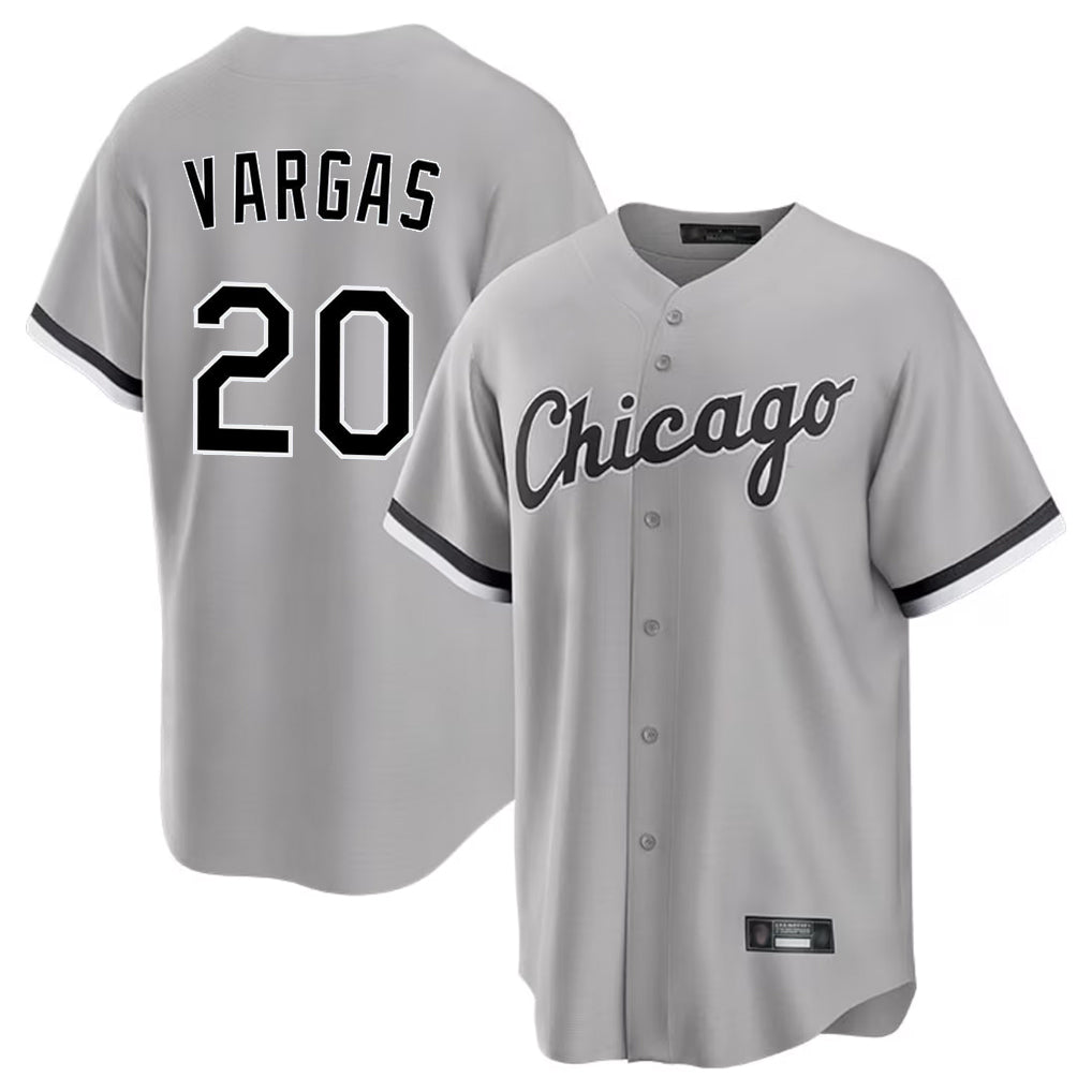 Chicago White Sox #20 Miguel Vargas Player Gray BFRAILEY Home Game Stitched Jerseys