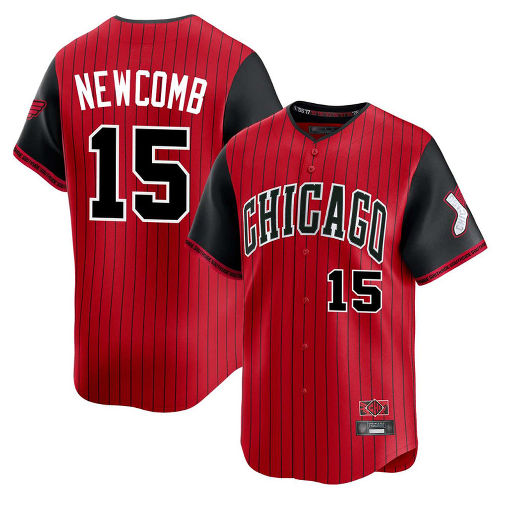 Chicago White Sox #15 Sean Newcomb Player Red BFRAILEY City Connect Limited Home Stitched Jerseys